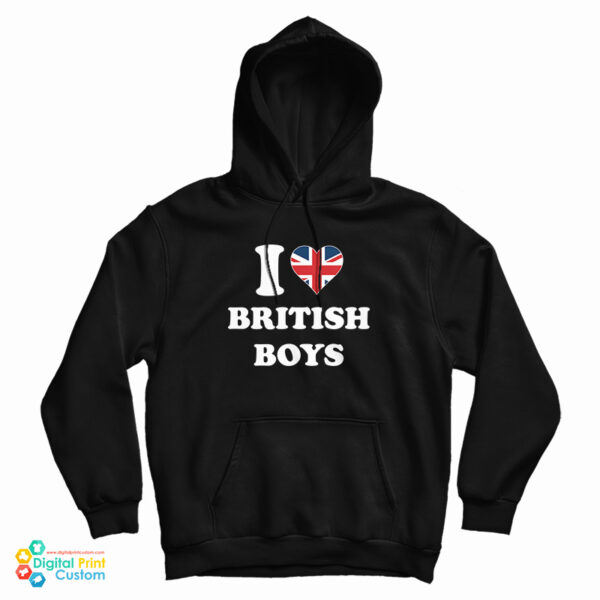 I Love British Boys UK Hoodie
