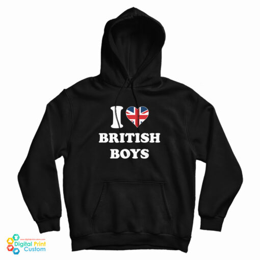 I Love British Boys UK Hoodie I Love British Boys UK Hoodie