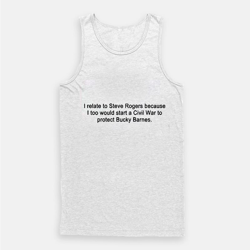 I Relate to Steve Rogers Tank Top I Relate to Steve Rogers Tank Top