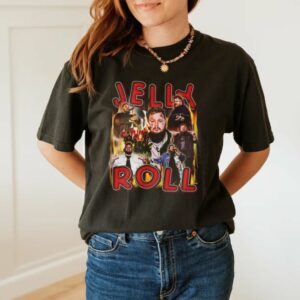 Jelly Roll 90s Rap Concert T-shirt Backroad Baptism TShirt