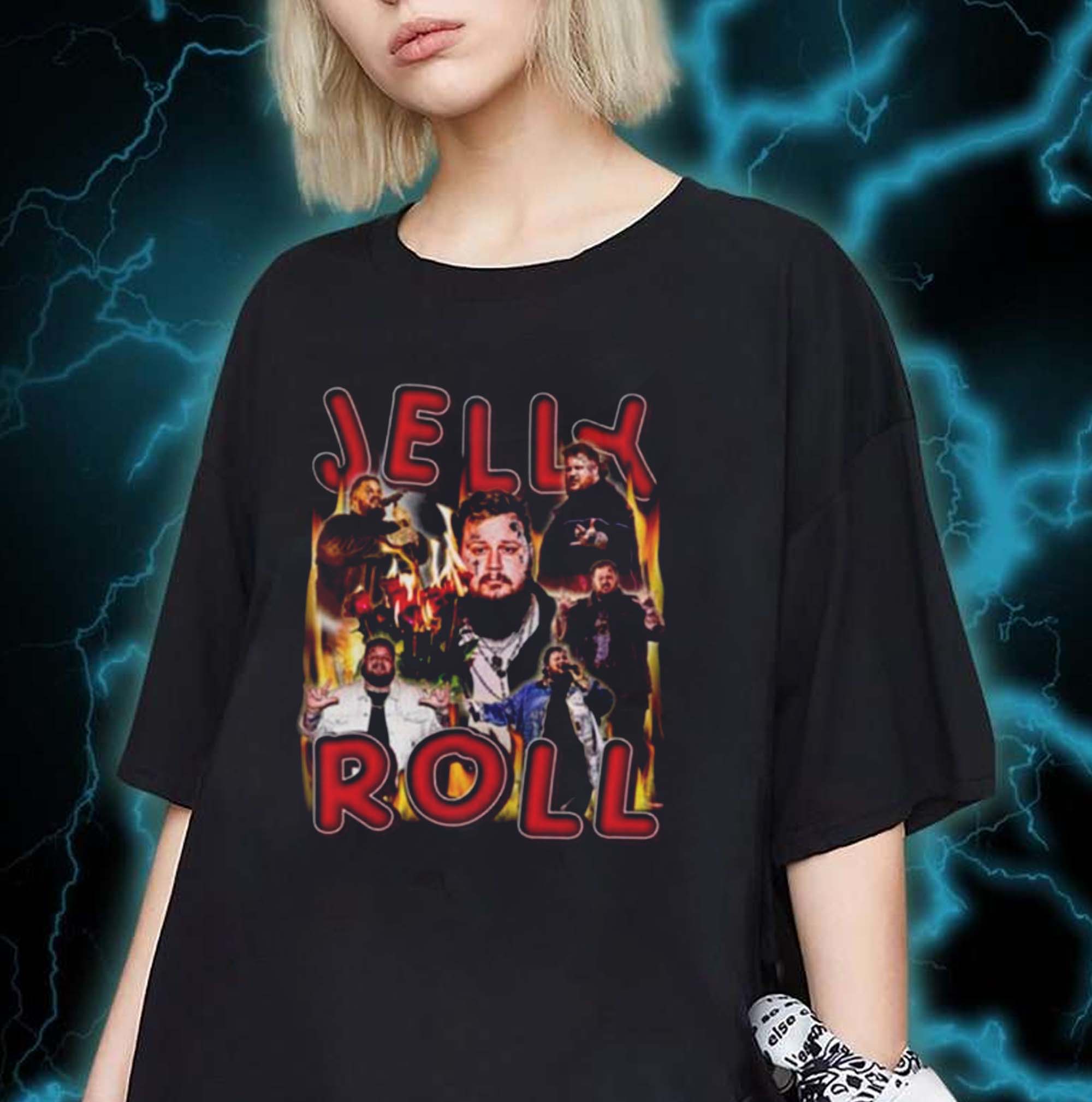 Jelly Roll 90s Rap Concert T-shirt Backroad Baptism TShirt Jelly Roll 90s Rap Concert T-shirt Backroad Baptism TShirt