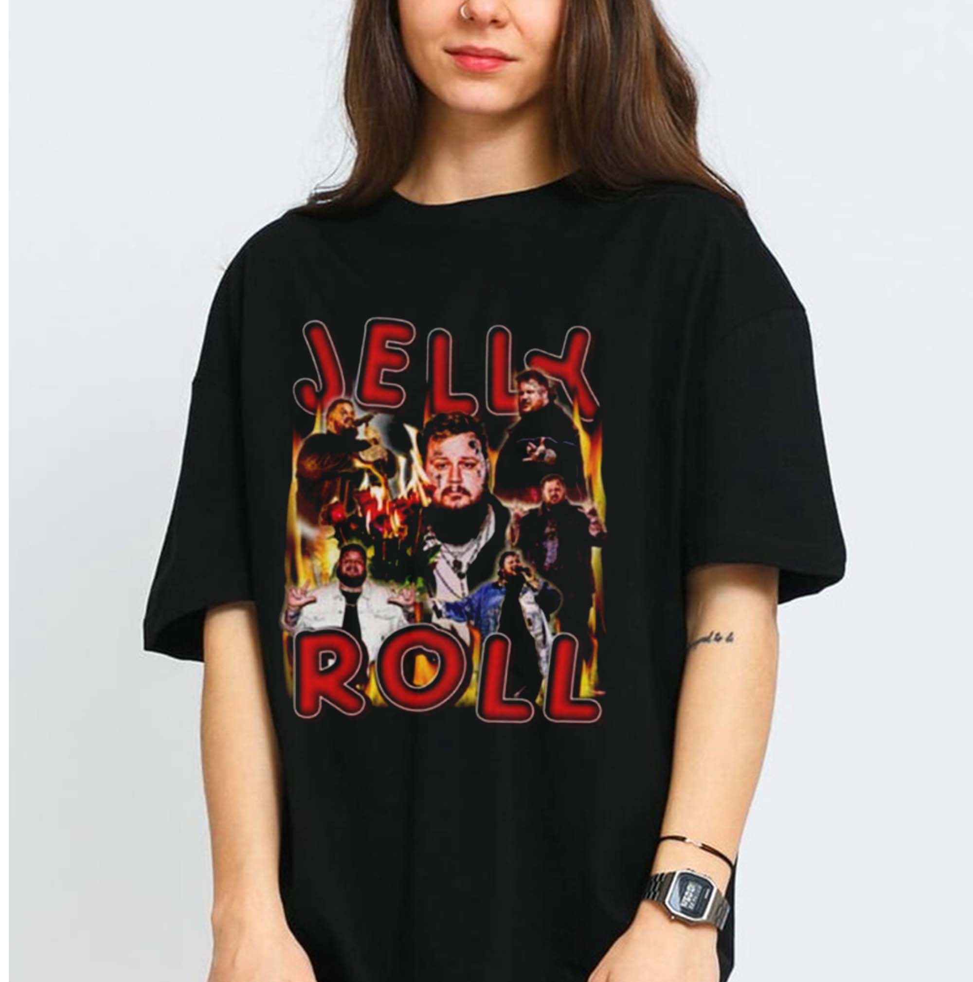 Jelly Roll 90s Rap Concert T-shirt Backroad Baptism TShirt Jelly Roll 90s Rap Concert T-shirt Backroad Baptism TShirt