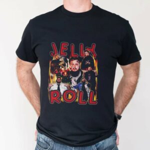 Jelly Roll 90s Rap Concert T shirt Backroad Baptism TShirt 4