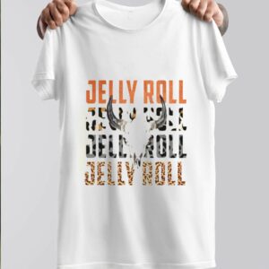 Jelly Roll Bull Skull Country Western Concert T shirt 2