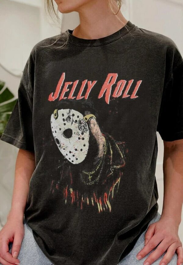 Jelly Roll In Mask 2023 Tour T Shirt 90s Vintage