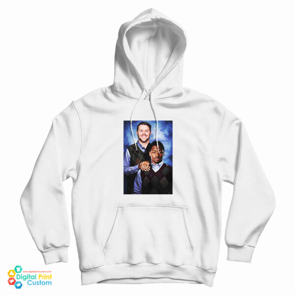 Josh Allen and Stefon Diggs Buffalo Bills Step Brothers Hoodie