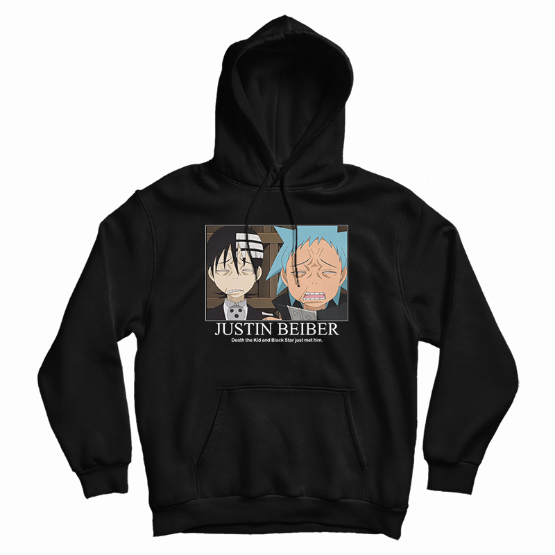 Justin Bieber Death The Kid And Black Star Just Met Him Hoodie Justin Bieber Death The Kid And Black Star Just Met Him Hoodie