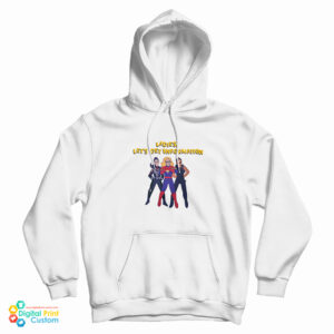Kamala Khan Iman Vellani Ladies Let’s Get Information Carol Danvers Hoodie