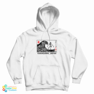 Kanagawa Wave Surfing Skeleton Hoodie