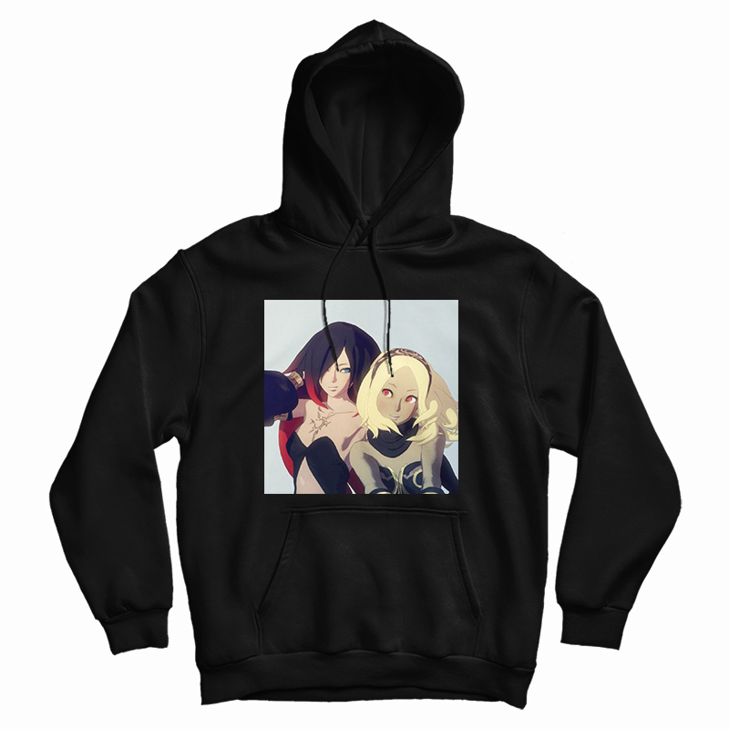 Kat And Raven Gravity Rush Hoodie For UNISEX Kat And Raven Gravity Rush Hoodie For UNISEX