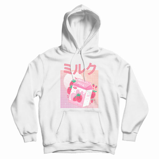 Kawaii Strawberry Milk Shake Hoodie Kawaii Strawberry Milk Shake Hoodie