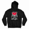 Keith Haring Love Hoodie For UNISEX