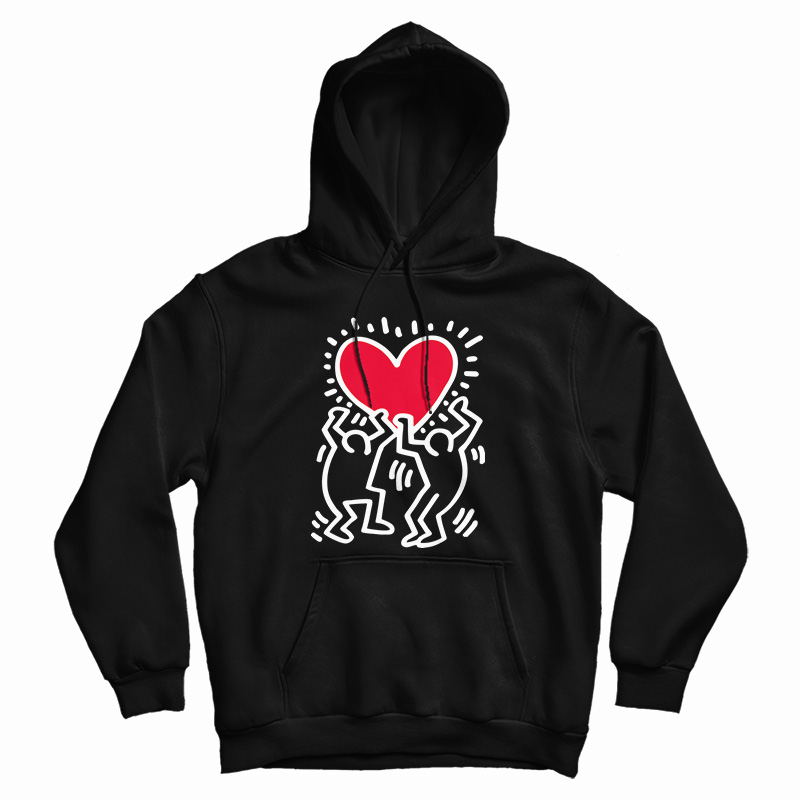 Keith Haring Love Hoodie For UNISEX Keith Haring Love Hoodie For UNISEX