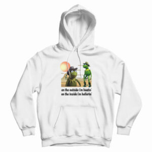 Kermit Hootin And Hollerin On The Outside I’m Hootin Hoodie
