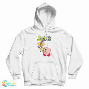 Kirby Food Kanji Pink Hoodie For UNISEX