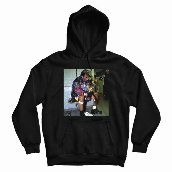 Kobe Bryant Holding Trophy Hoodie For UNISEX