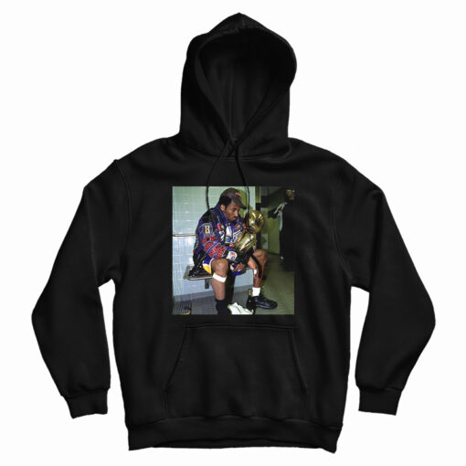 Kobe Bryant Holding Trophy Hoodie For UNISEX Kobe Bryant Holding Trophy Hoodie For UNISEX