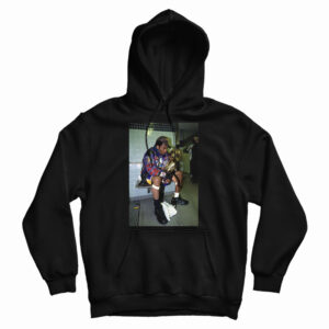 Kobe Bryant Sitting With Trophy Hoodie