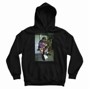 Kobe Bryant Sitting With Trophy Hoodie