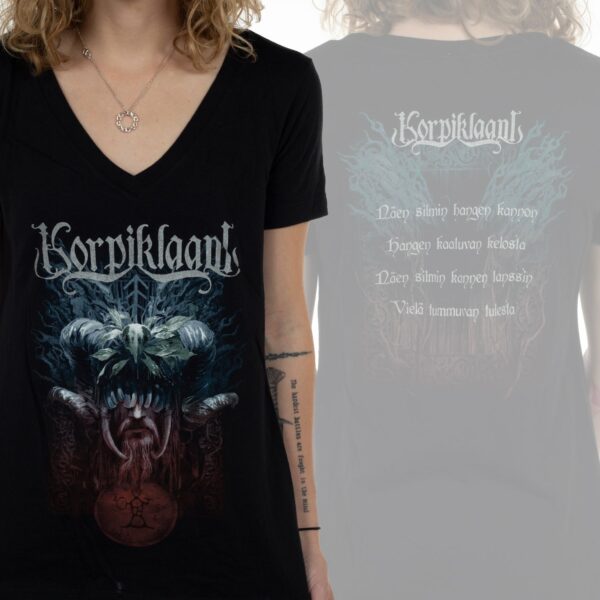 Korpiklaani Wayfarer V-neck Girls T-shirt