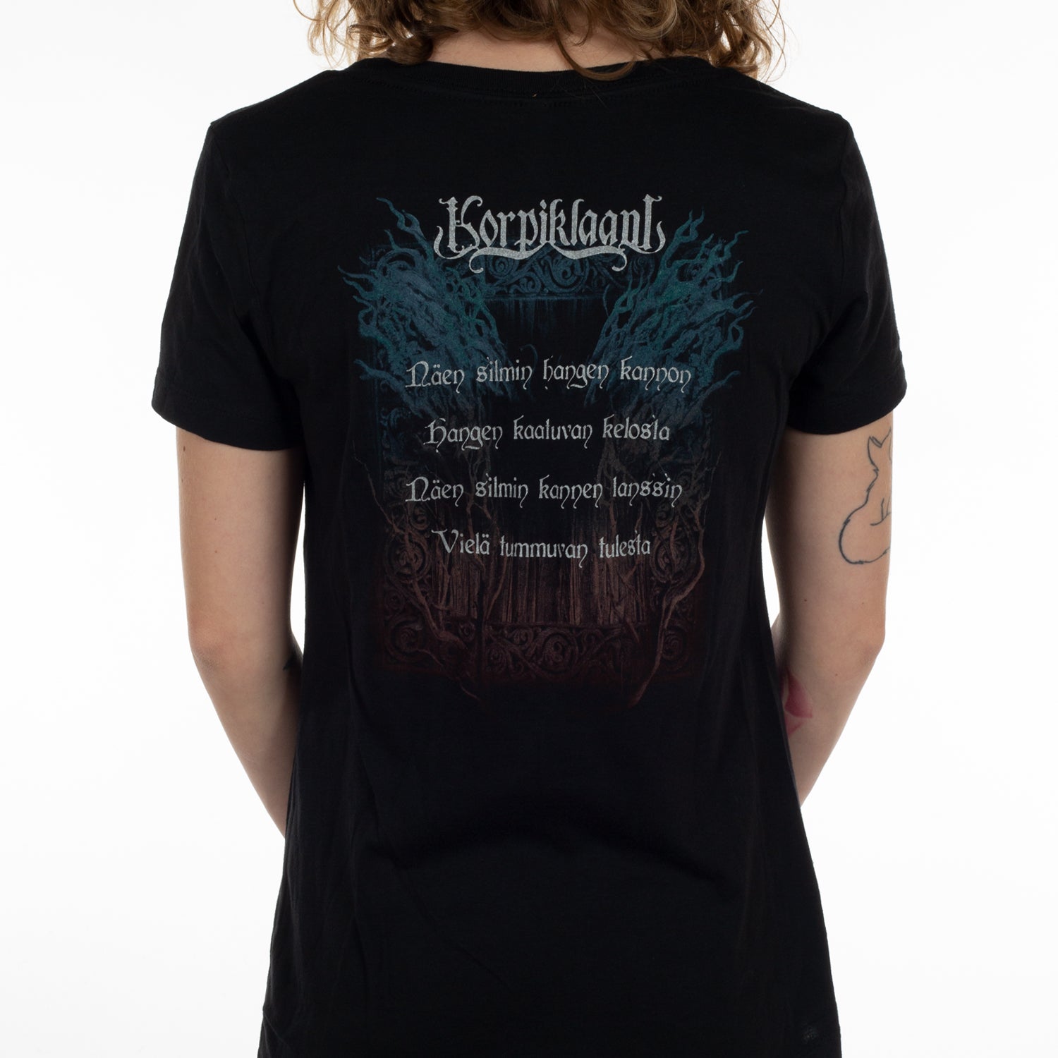 Korpiklaani Wayfarer V-neck Girls T-shirt Korpiklaani Wayfarer V-neck Girls T-shirt