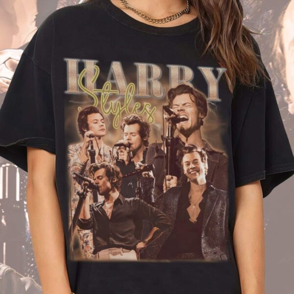 Limited Harry Styles Vintage TShirt Bootleg Classic Graphic T-Shirt