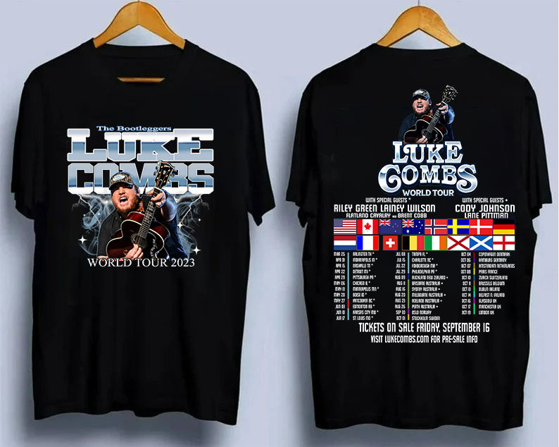 Luke Comb World Tour 2023 T-Shirt Country Music Shirt Combs Luke Comb World Tour 2023 T-Shirt Country Music Shirt Combs