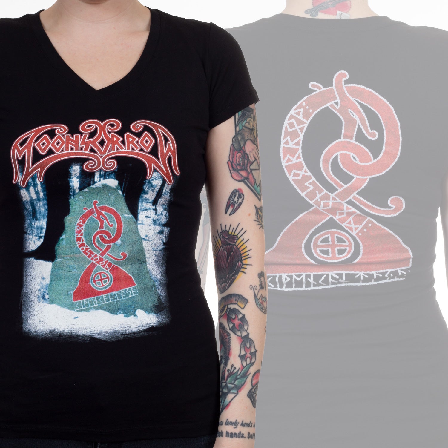 Moonsorrow Kivenkantaja V-Neck Girls T-shirt Moonsorrow Kivenkantaja V-Neck Girls T-shirt