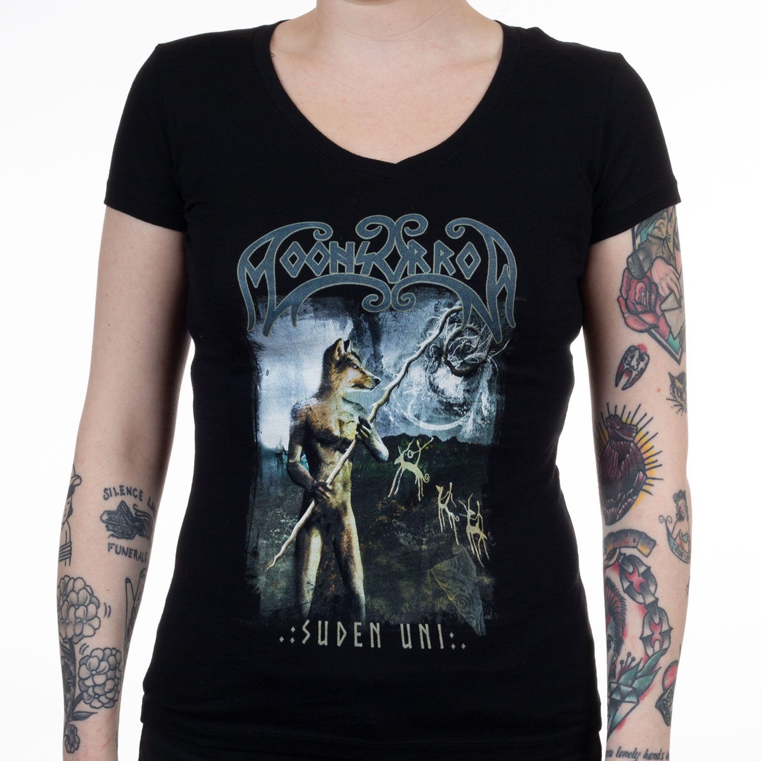 Moonsorrow Suden Uni V-Neck Girls T-shirt Moonsorrow Suden Uni V-Neck Girls T-shirt
