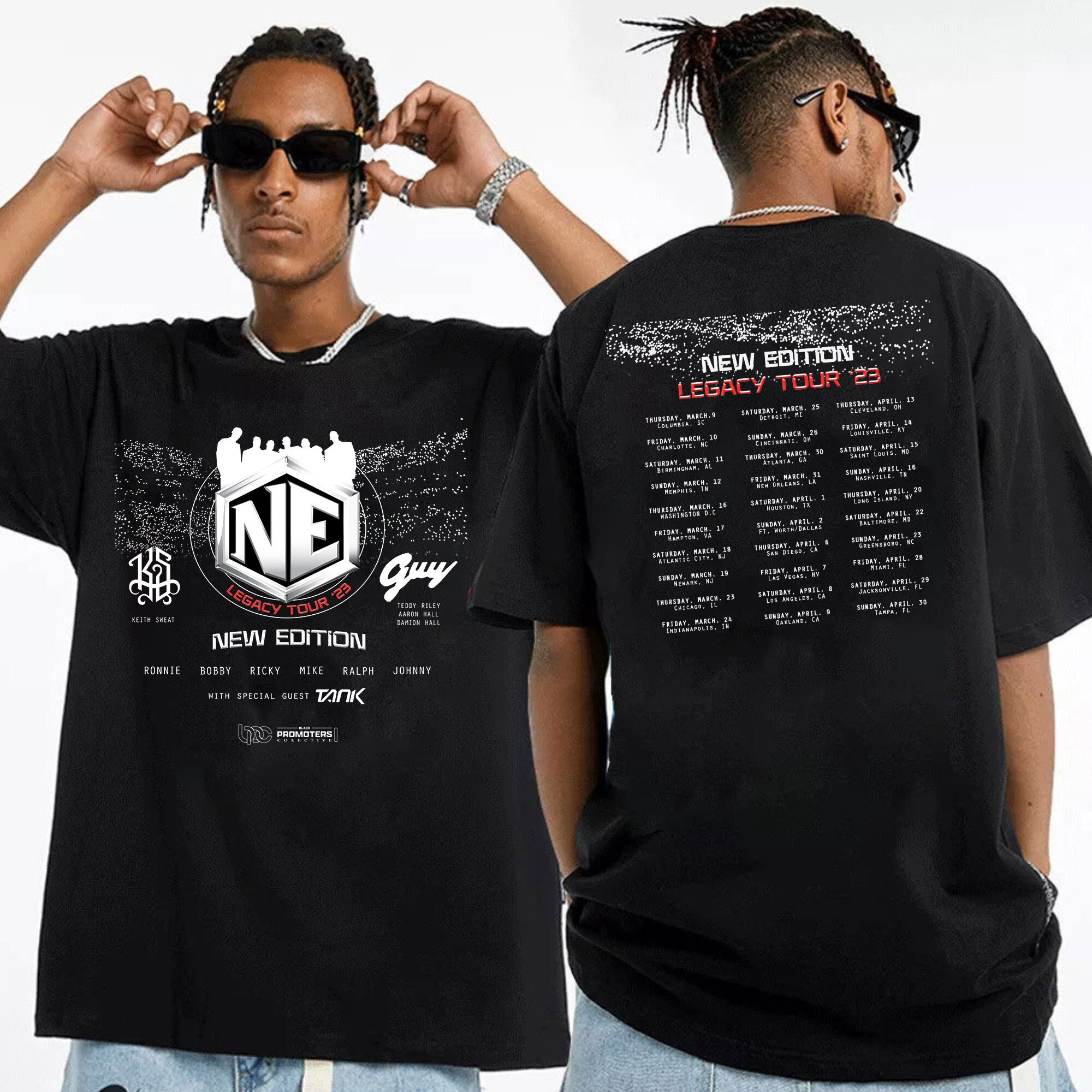 New Edition Legacy Tour 2023 Shirt NE New Edition Legacy Tour 2023 Shirt NE