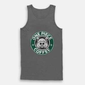 One Piece Starbucks Parody Tank Top