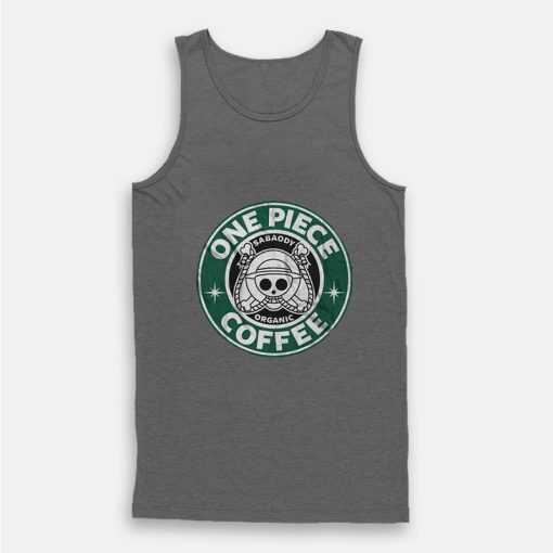 One Piece Starbucks Parody Tank Top One Piece Starbucks Parody Tank Top