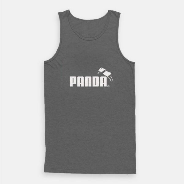 Panda Funny Logo Parody Puma Tank Top