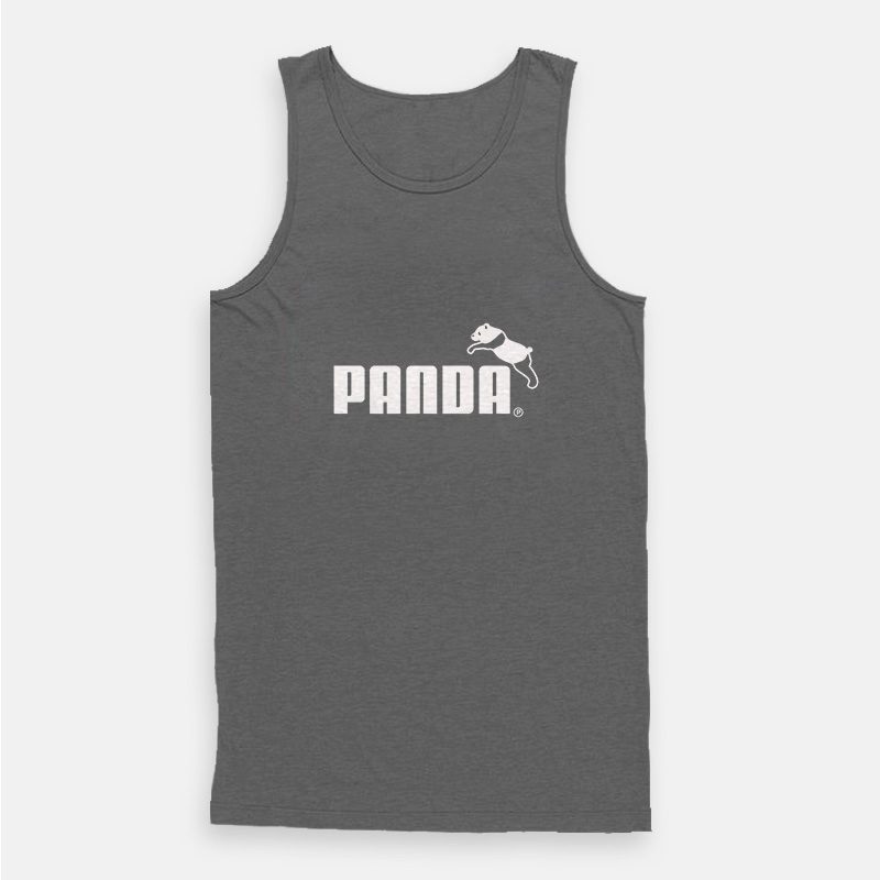 Panda Funny Logo Parody Puma Tank Top Panda Funny Logo Parody Puma Tank Top