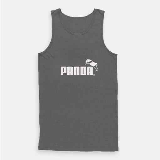 Panda Funny Logo Parody Puma Tank Top Panda Funny Logo Parody Puma Tank Top