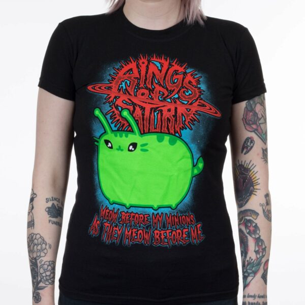 Rings of Saturn Meow Before My Minions Girls T-shirt
