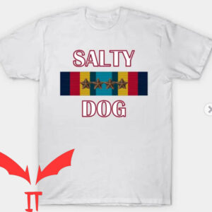 Salty Dog T-Shirt Salty Dog Sea Service Ribbon