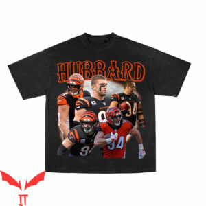 Sam Hubbard T-Shirt Bengals Who Dey NFL Player With Face