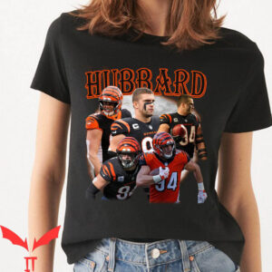Sam Hubbard T-Shirt Bengals Who Dey NFL Player With Face