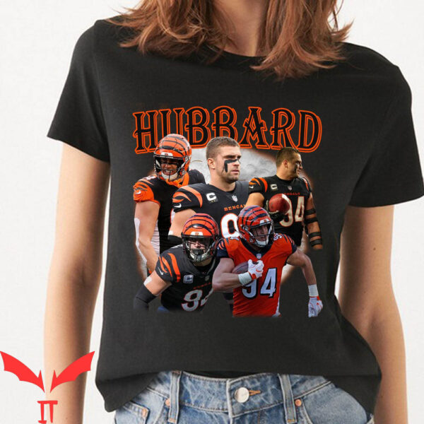 Sam Hubbard T-Shirt Bengals Who Dey NFL Player With Face
