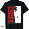 Scarface Red T-shirt Black and White Movie