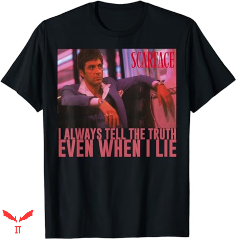 Scarface Red T-shirt I Always Tell The Truth Scarface Red T-shirt I Always Tell The Truth