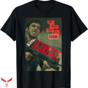 Scarface Red T-shirt Say Hello To My Little Friend