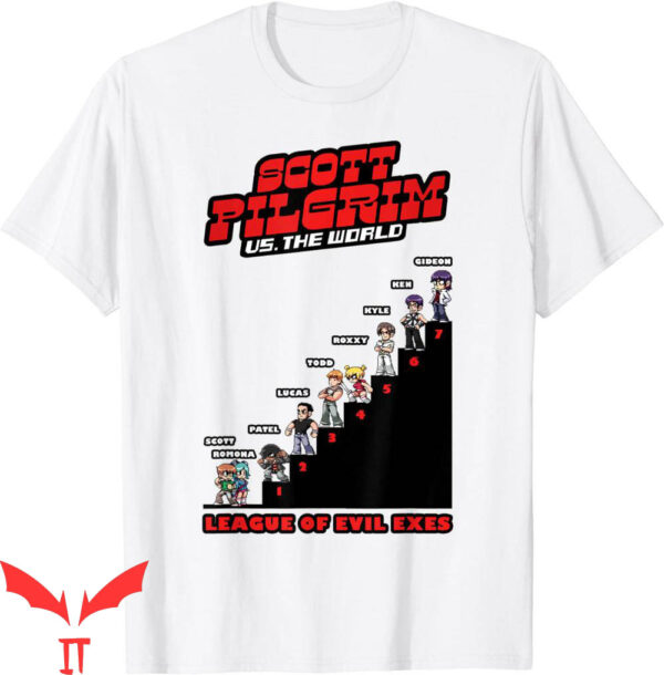Scott Pilgrim T-Shirt League Of Evil Exes Movie Fan