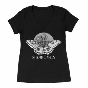 Shawn James Moon Moth V-Neck Girls T-shirt