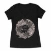 Shawn James Wolf Triad V-Neck Girls T-shirt