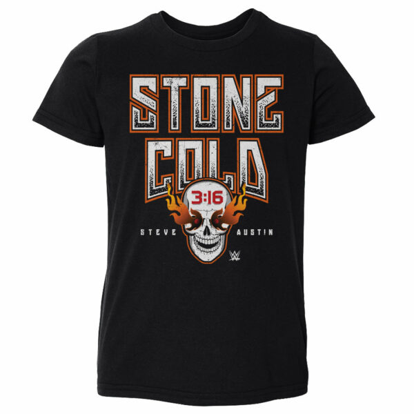 Stone Cold Steve Austin Fire Skull WHT
