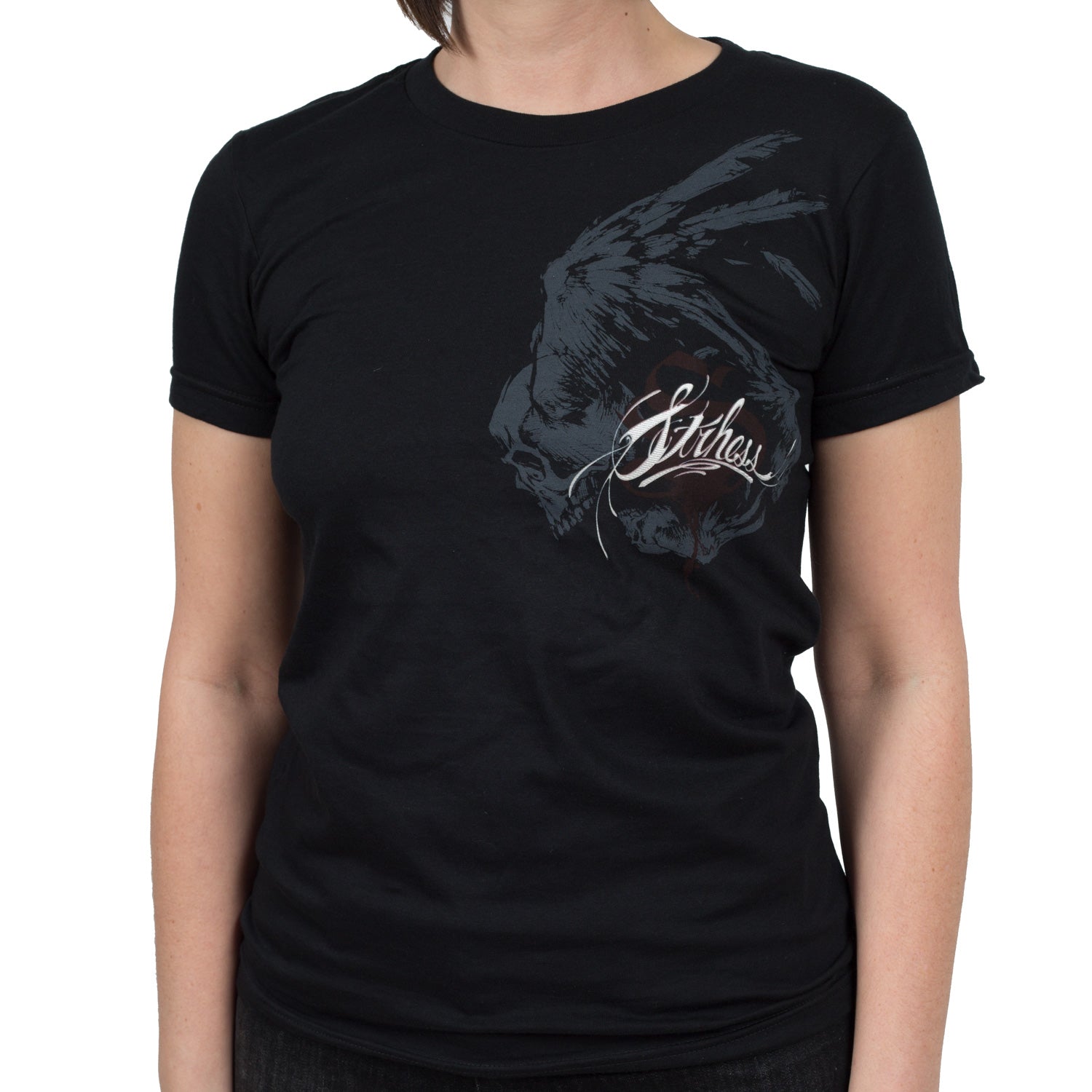 Strhess Clothing Tattoo Script Girls T-shirt Strhess Clothing Tattoo Script Girls T-shirt