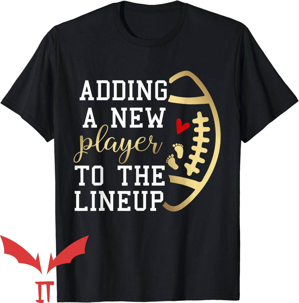 Thanksgiving Pregnancy Announcement T-Shirt Adding A New Player Thanksgiving Pregnancy Announcement T-Shirt Adding A New Player