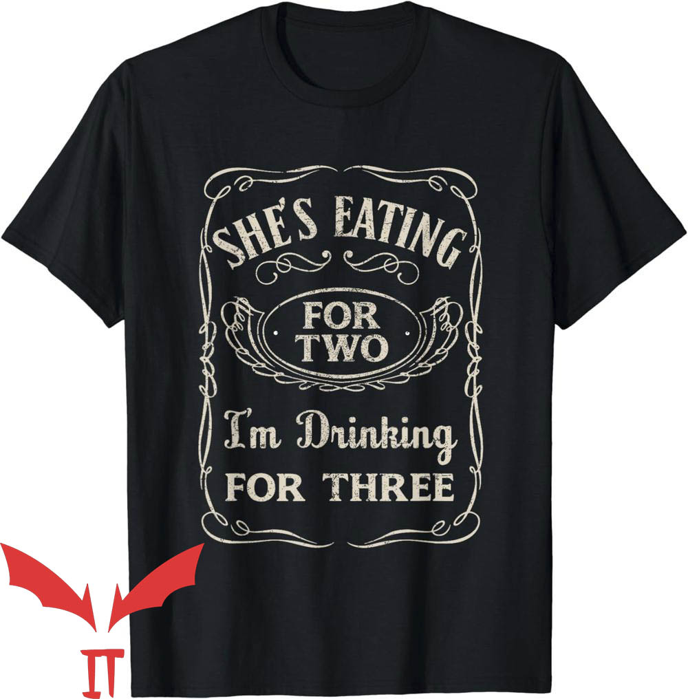 Thanksgiving Pregnancy Announcement T-Shirt Drinking For Three Thanksgiving Pregnancy Announcement T-Shirt Drinking For Three